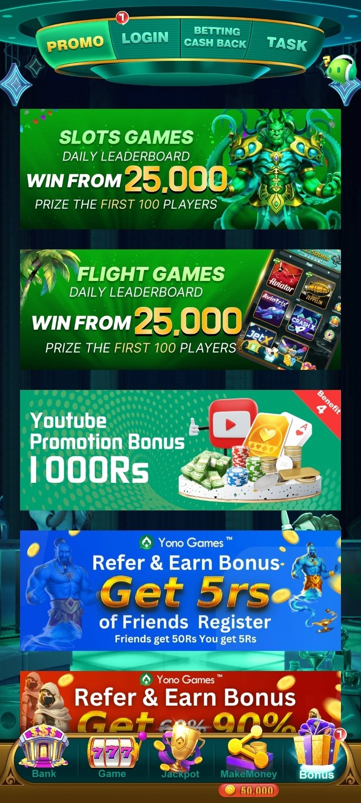 Yono Rummy Daily Rewards